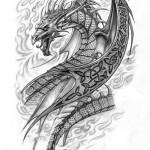 Flash pour tatouage de dragons (67)