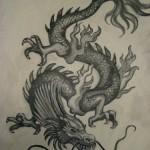 Flash pour tatouage de dragons (74)