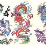 Flash pour tatouage de dragons (29)