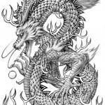 Flash pour tatouage de dragons (68)
