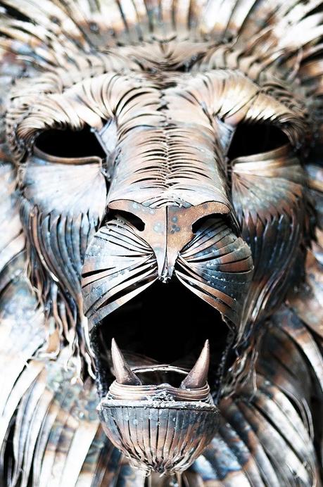Selçuk Yılmaz – Lion face – Steampunk sculpture