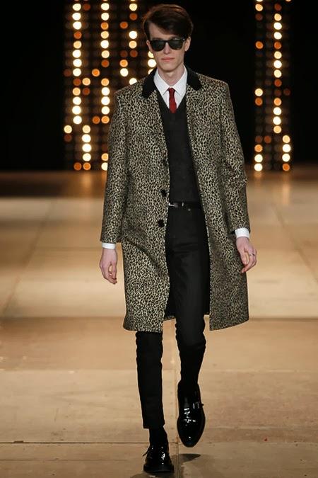 Défilé Saint Laurent Homme d'automne et hiver 2014/2015.