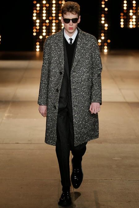 Défilé Saint Laurent Homme d'automne et hiver 2014/2015.
