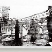 Saint Paul, entrée des cours disciplinaires (détail). Poudre d'acier aimanté. Crédit : Yohann Gozard.