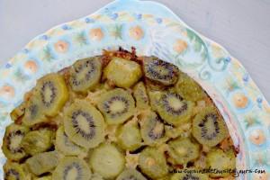 Gâteau renversé aux kiwis