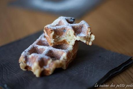 Mini gaufres moelleuses aux pépites de chocolat