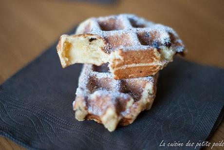 Mini gaufres moelleuses aux pépites de chocolat