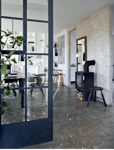 Une maison danoise riche de structures différentes