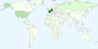 Graphique des pays les plus populaires parmi les lecteurs du blog