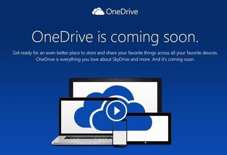 SkyDrive change de nom et devient OneDrive