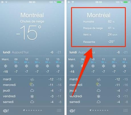 iPhone application Météo: Comment obtenir la météo détaillée - Paperblog