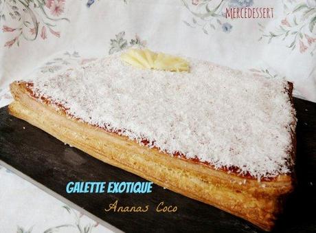 Galette exotique ananas coco