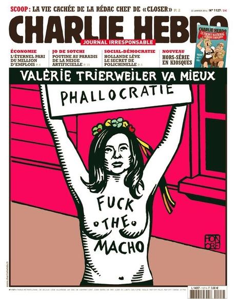 François Hollande puis Valérie Trierweiler en Une de « Charlie Hebdo »