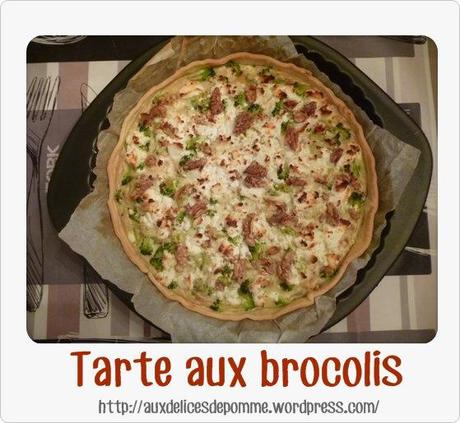 Tarte brocolis cuite