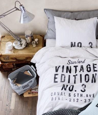 Linge de lit Vintage H&M via Nat et nature C'est le mois du blanc - chapitre 3
