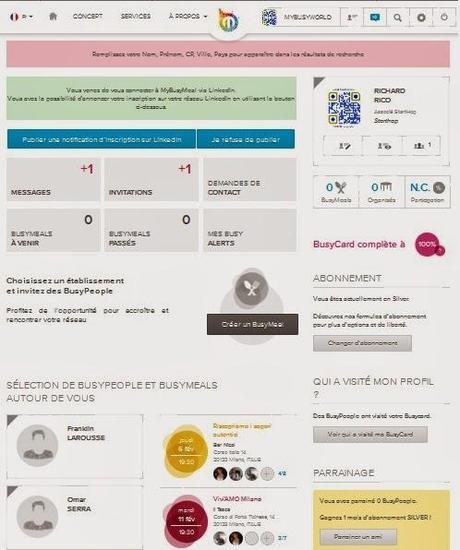 Alsagora à testé Mybusymeal, un nouveau réseau de social dining professionnel qui alimente vos idées !