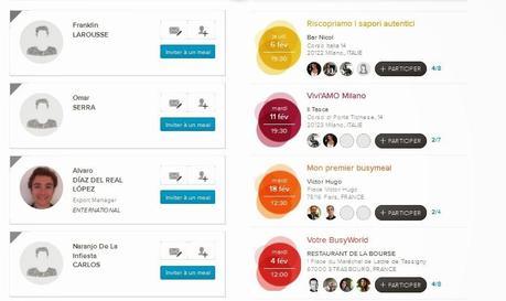Alsagora à testé Mybusymeal, un nouveau réseau de social dining professionnel qui alimente vos idées !