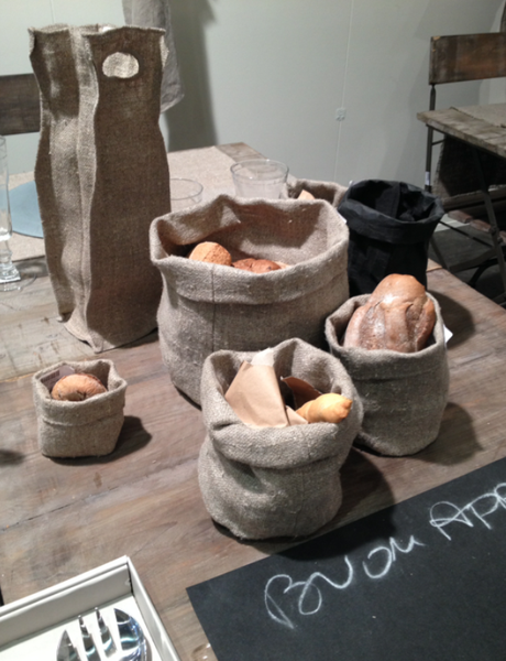 Paniers en lin Fiorira un giardino à Maison et objet Nat et nature Maison et objet 2014 - mes coups de coeur - n°2