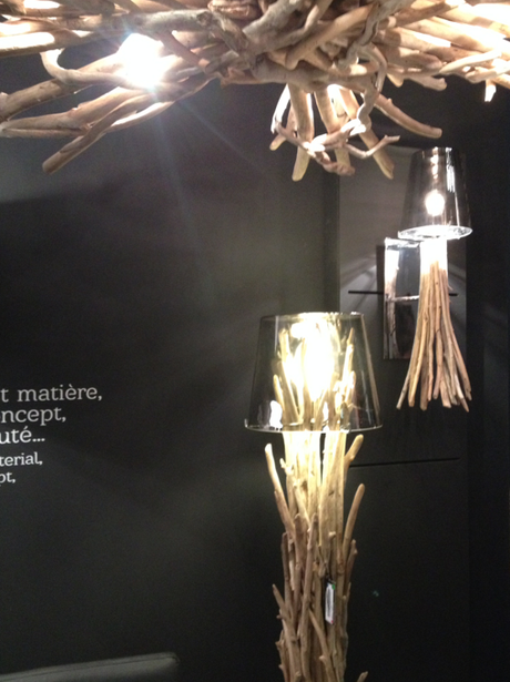 Luminaire bois et verre Bleu Nature à Maison et objet Nat et nature Maison et objet 2014 - mes coups de coeur - n°2