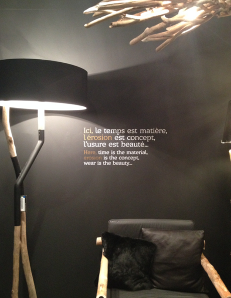Luminaire bois et noir Bleu Nature à Maison et objet Nat et nature Maison et objet 2014 - mes coups de coeur - n°2