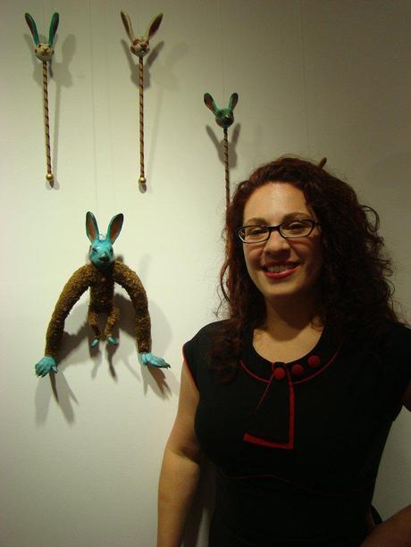 Carisa Swenson and her cool rabbit dolls / portrait