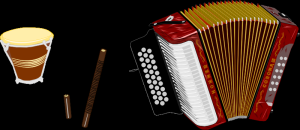 Tambour, guacharaca, accordéon : les trois instruments traditionnels du vallenato
