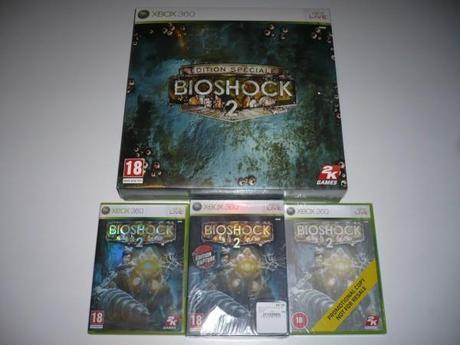 Bioshock 2 Rapture Edition, Collector Edition, Promo Copy et version normale