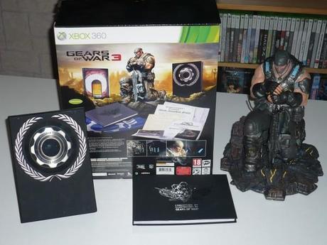 L'Epic Edition de Gears of War 3 avec la statue de Marcus Fenix, le plus beau goodie offert avec un jeu!