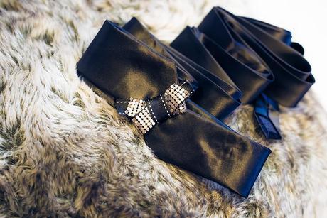 Ceinture-cravate Or & Noire de Kustom Couture