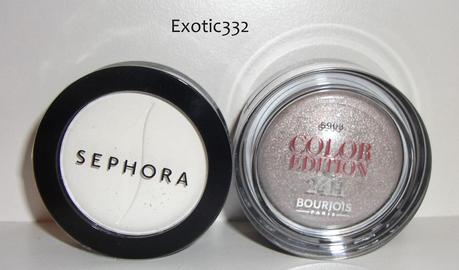 Fards à paupières Sephora & Bourjois