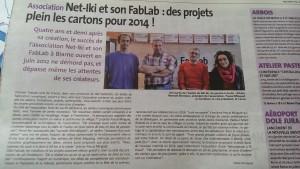Pays Dolois : on parle du FabLab et de l’association Net-IKi….