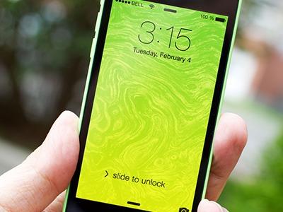 Lime Groove, le fond d'écran iPhone du jour