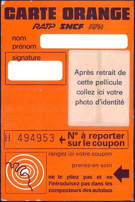 RATP - Carte Orange