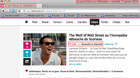 UNE culture du 17 janvier 2014