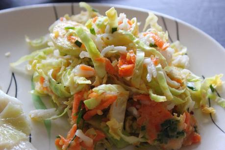 Salade d'hiver et sauce vitaminée