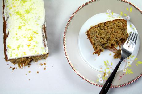 Carrot cake et son glaçage mascarpone citron vert (by Jamie Oliver)