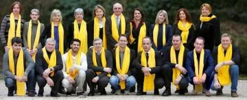 L'écharpe jaune fait des émules dans le Genevois Etrembieres Avenir.JPG