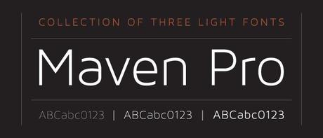 maven pro font I Love