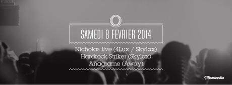 2×2 places – Away & Skylax avec Nicholas (live), Hardrock Striker et Anagrame au Badaboum badaboum Nicholas