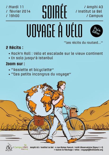 Bretz'Selle et Campus Vert présentent une nouvelle soirée « Voyages à Vélo » !