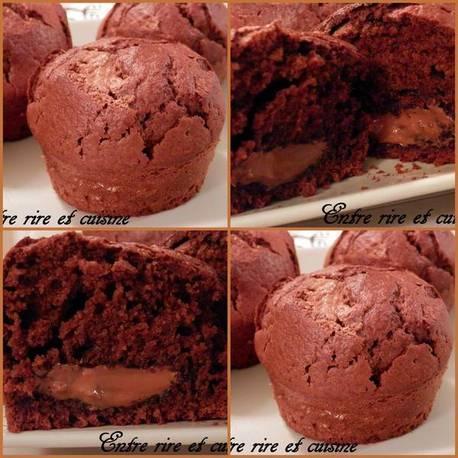 Muffins_choc_coeur_praliné sur Imagesia