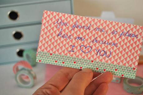 Une boite + des chocolats + du masking tape : bonne saint Valentin les filles !