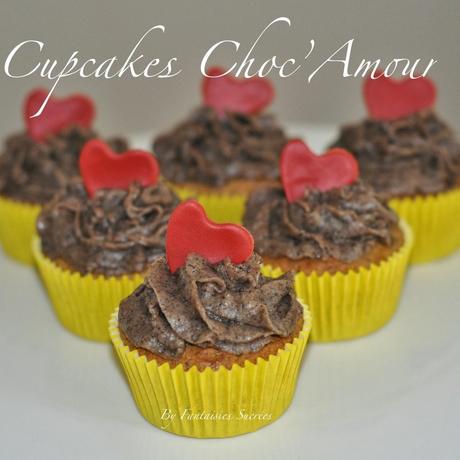 Cupcakes Choc'Amour (Oréo, chocolat et gingembre) Spécial Saint-Valentin