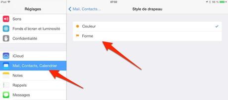 ipad iphone style du drapeau mail iPhone iPad : comment modifier le style du drapeau de lapplication Mail