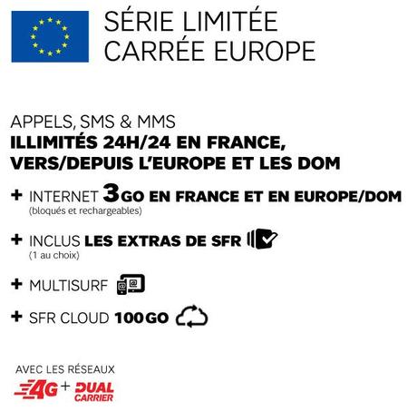 SFR lance la série limitée « Carrée Europe »