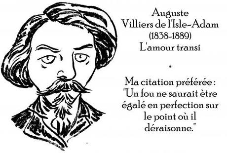 webzine,zébra,gratuit,bd,fanzine,bande-dessinée,antistyle,littéraire,critique,littérature,portrait,écrivain,caricature,citation,fou,auguste,villiers,isle-adam