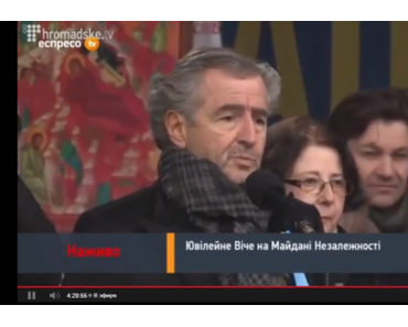 DELIRIUM TREMENS. Vidéo: l’incroyable discours de BHL-Botul à Kiev, en Ukraine