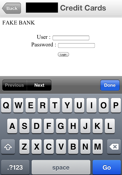 Exemple d'attaque sur une app de banque mobile