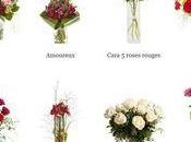 Nouveautés Interflora Valentin, rose champagne chocolat livré colis fleurs