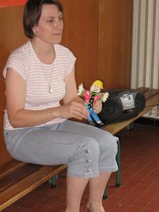 Clément au cours de musique